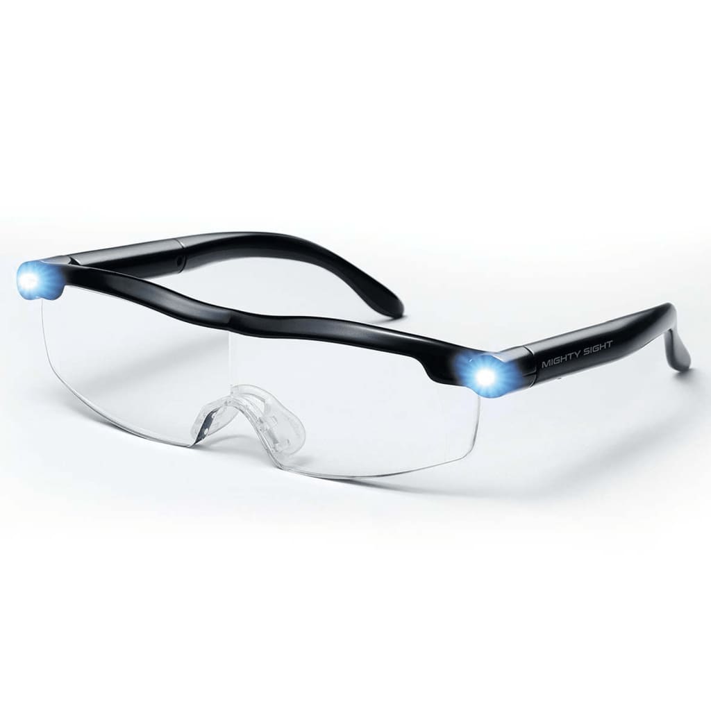 Ultra Vue Zvětšovací brýle s LED světly plast černé