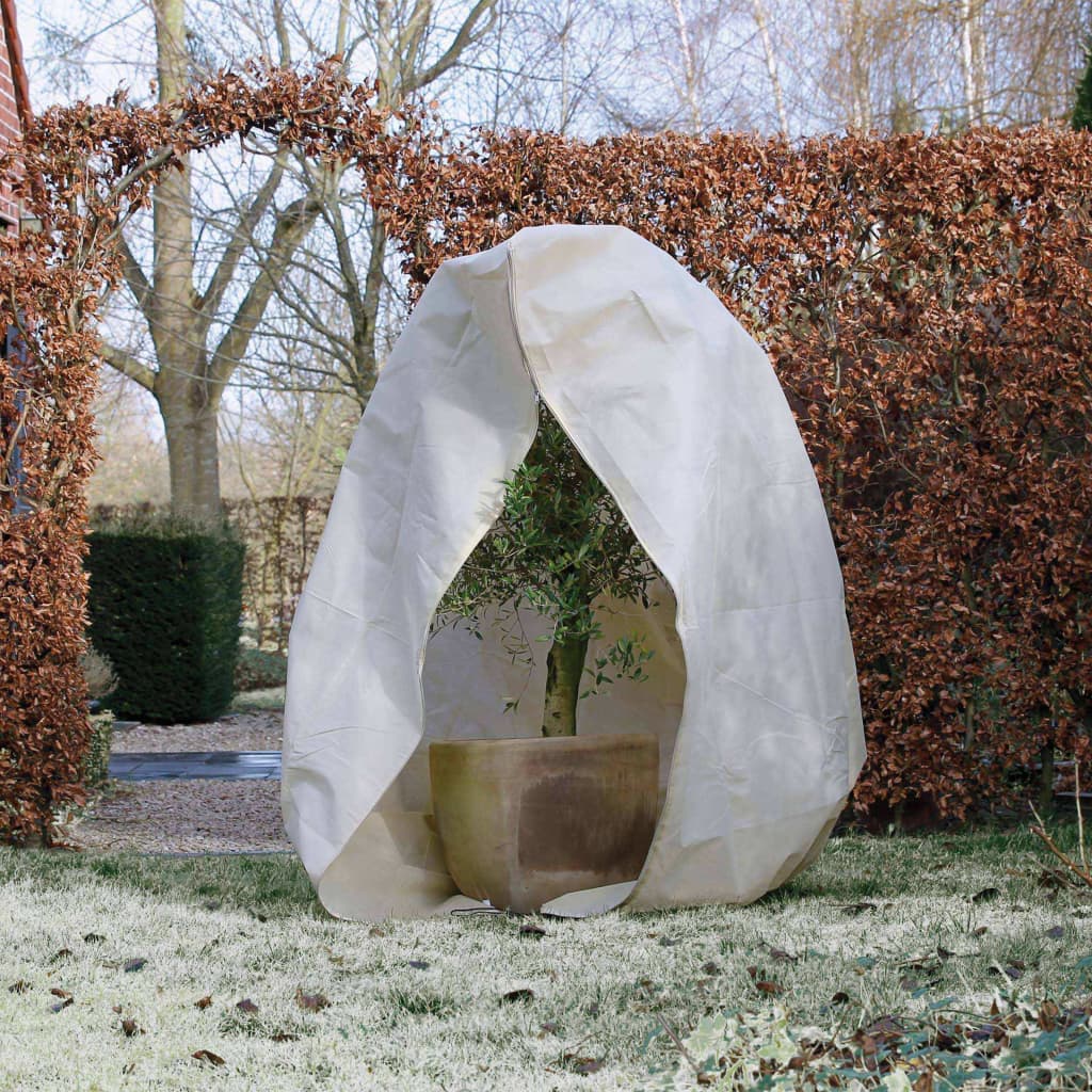 Nature Zimní fleecový kryt se zipem 70 g/m² béžový 3 x 2,5 x 2,5 m