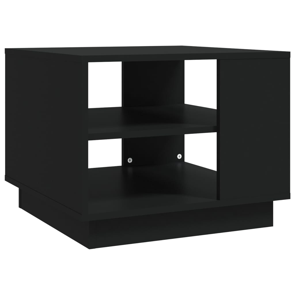 vidaXL Konferenční stolek černý 55 x 55 x 43 cm dřevotříska