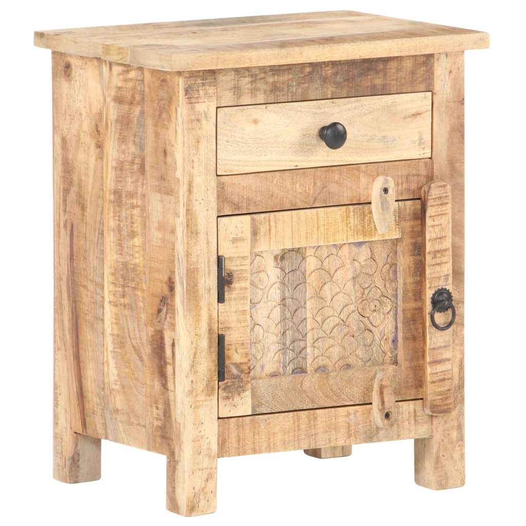 vidaXL Noční stolek 40 x 30 x 50 cm hrubé mangovníkové dřevo