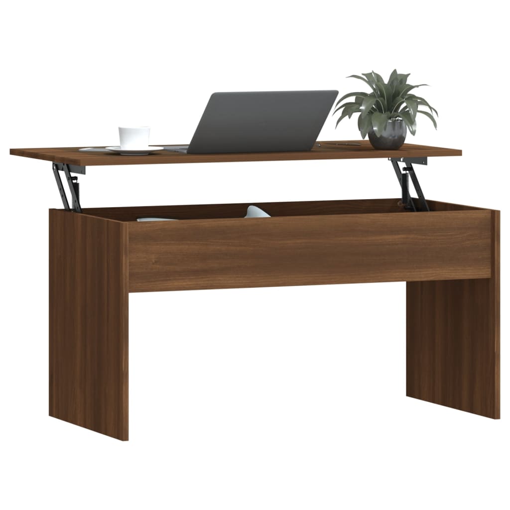 vidaXL Konferenční stolek hnědý dub 102x50,5x52,5 cm kompozitní dřevo