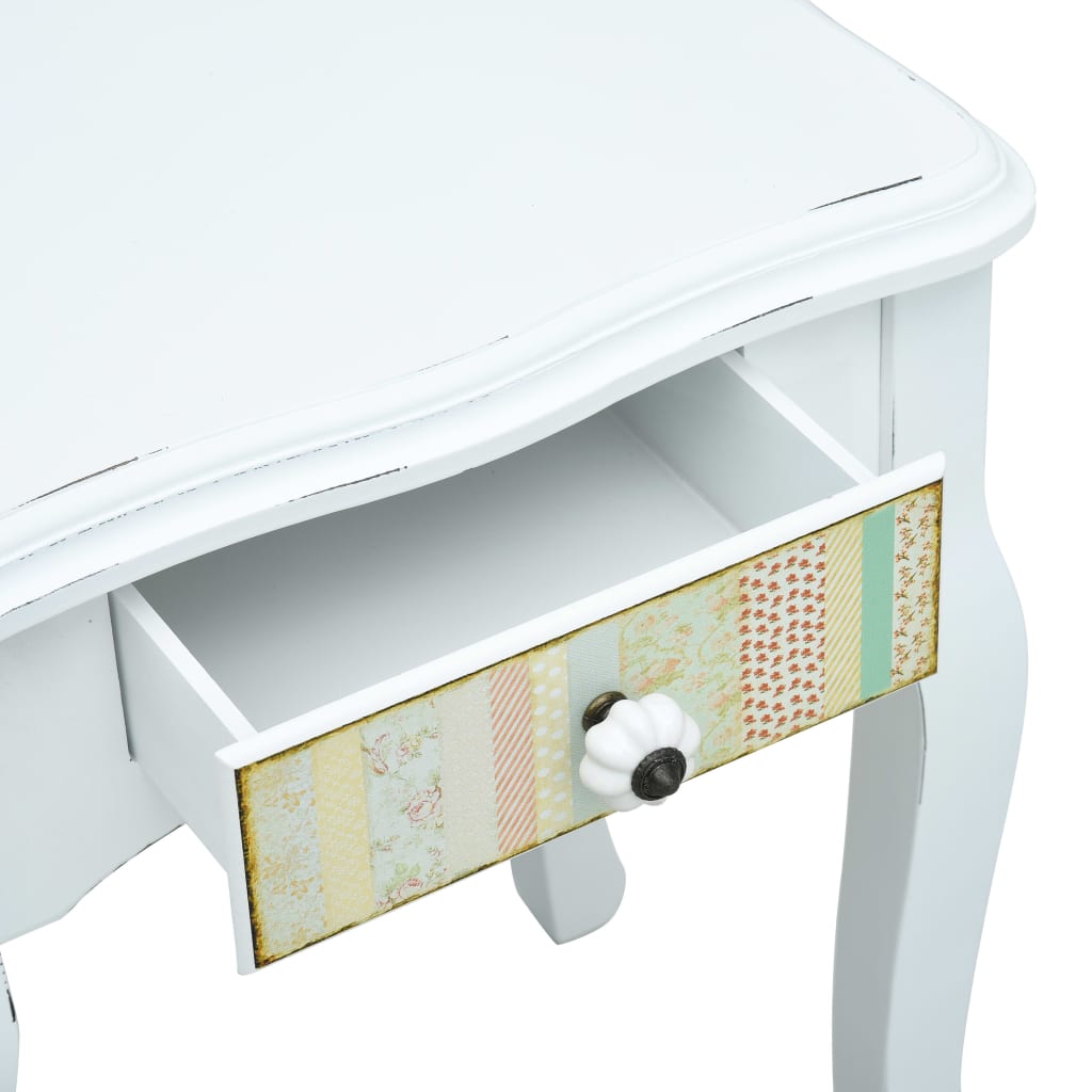vidaXL Noční stolek bílý 40 x 30 x 50,5 cm dřevo