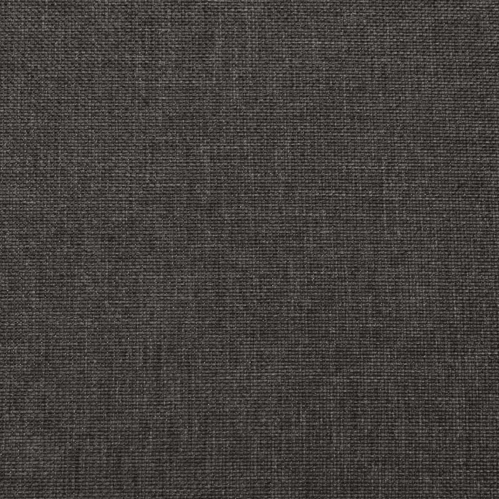 vidaXL 2místná rozkládací pohovka se 2 polštáři tmavě šedá textil