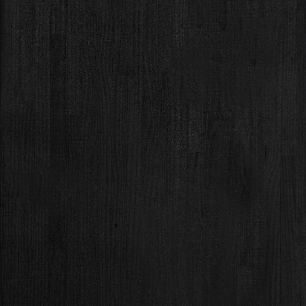 vidaXL Úložný regál černý 60 x 30 x 210 cm masivní borové dřevo