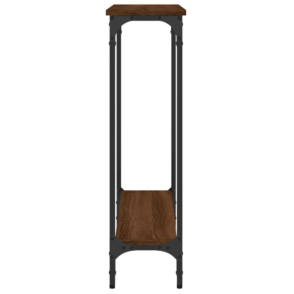 vidaXL Konzolový stolek hnědý dub 75 x 22,5 x 75 cm kompozitní dřevo