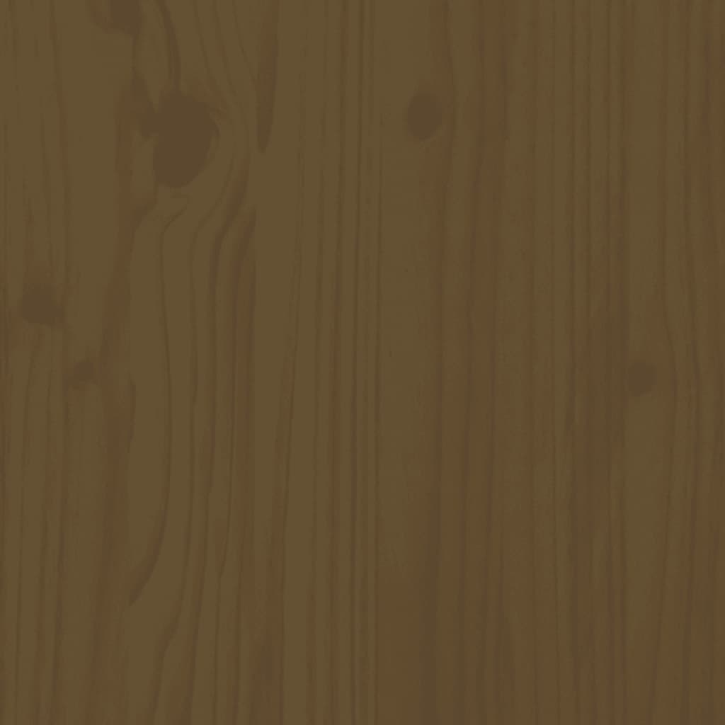 vidaXL Pelíšek pro psy medově hnědý 65,5x50,5x28 cm masivní borovice