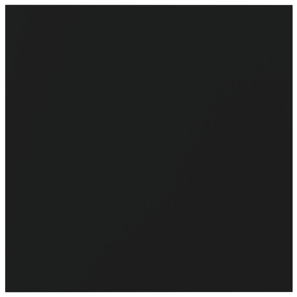 vidaXL Přídavné police 8 ks černé 40 x 40 x 1,5 cm dřevotříska