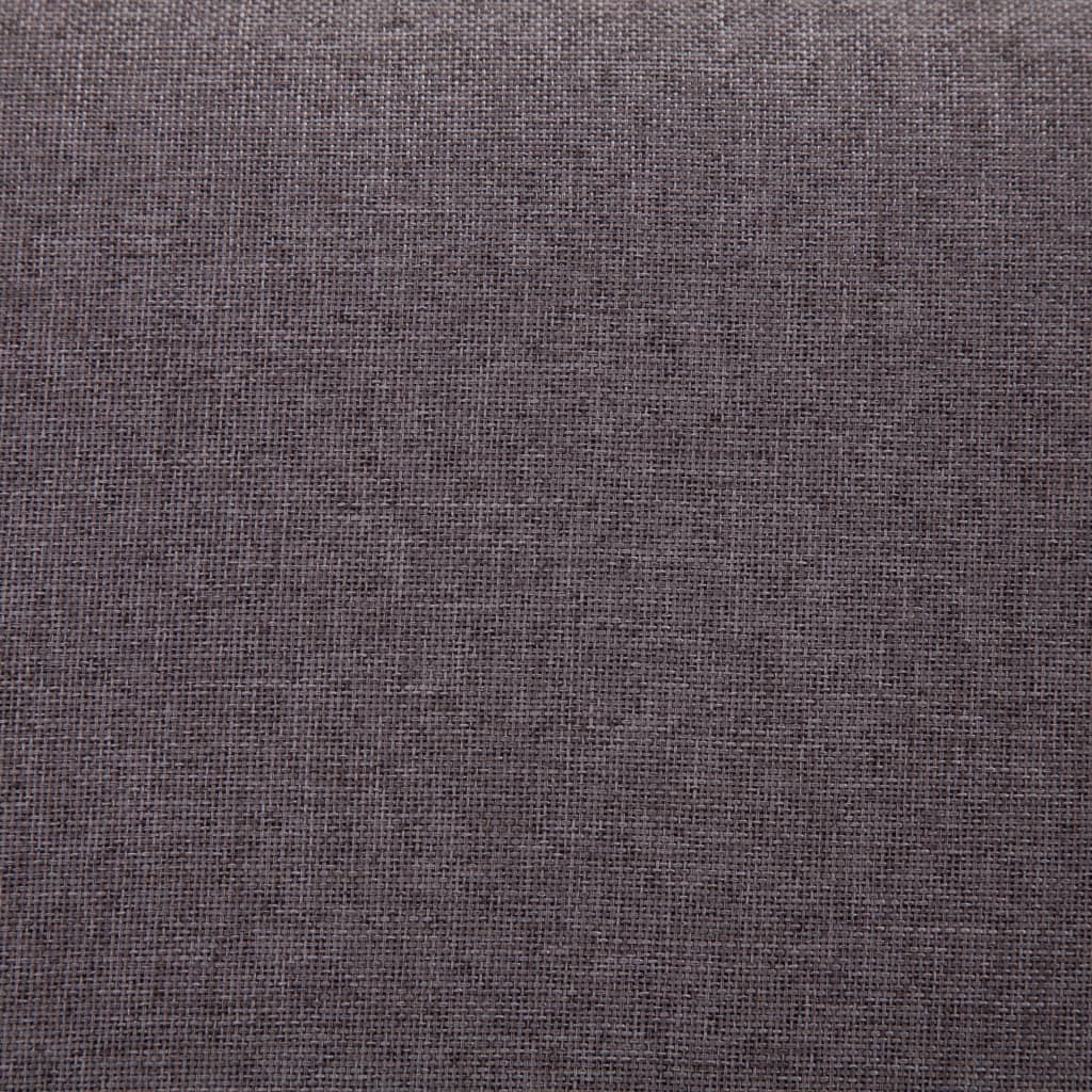vidaXL Lavice s úložným prostorem 116 cm taupe polyester