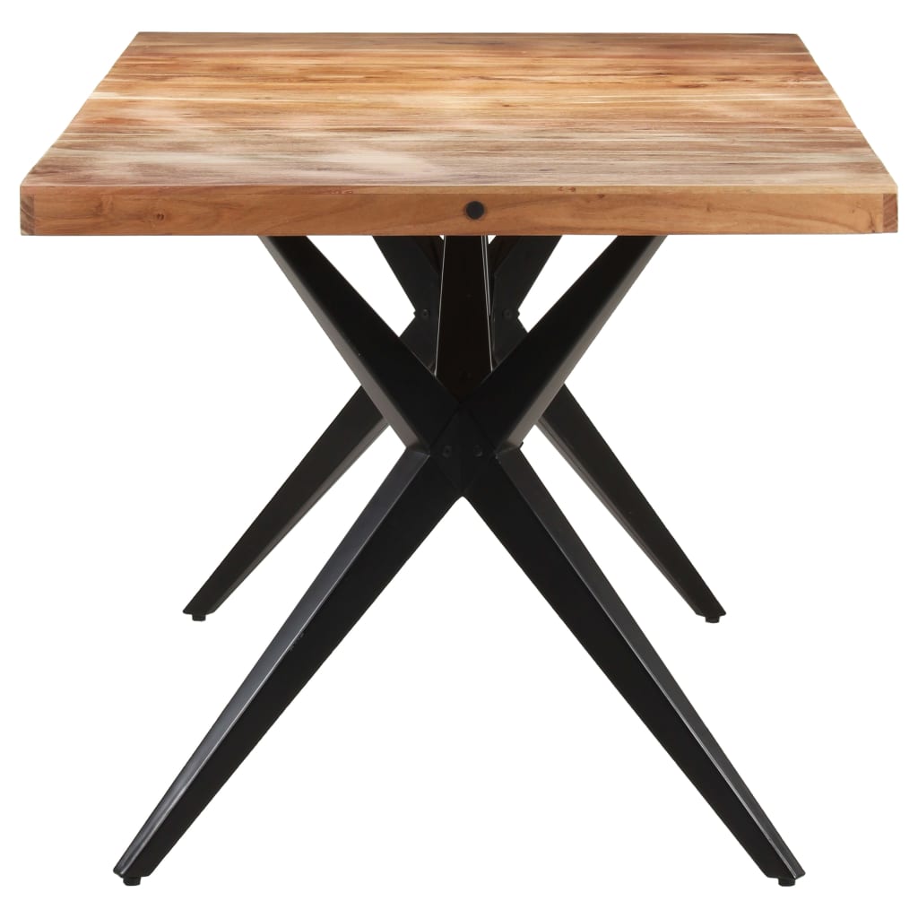 vidaXL Jídelní stůl 160 x 80 x 76 cm masivní akáciové dřevo