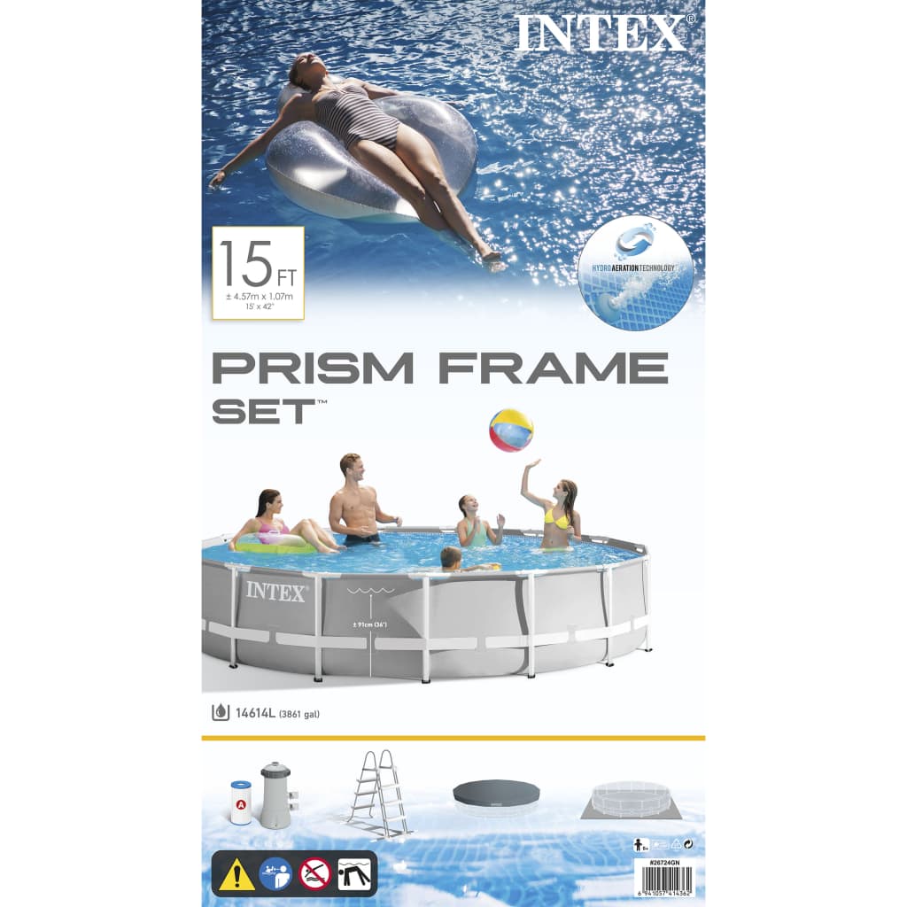Intex Bazénový set Prism Frame 457 x 107 cm 26724GN