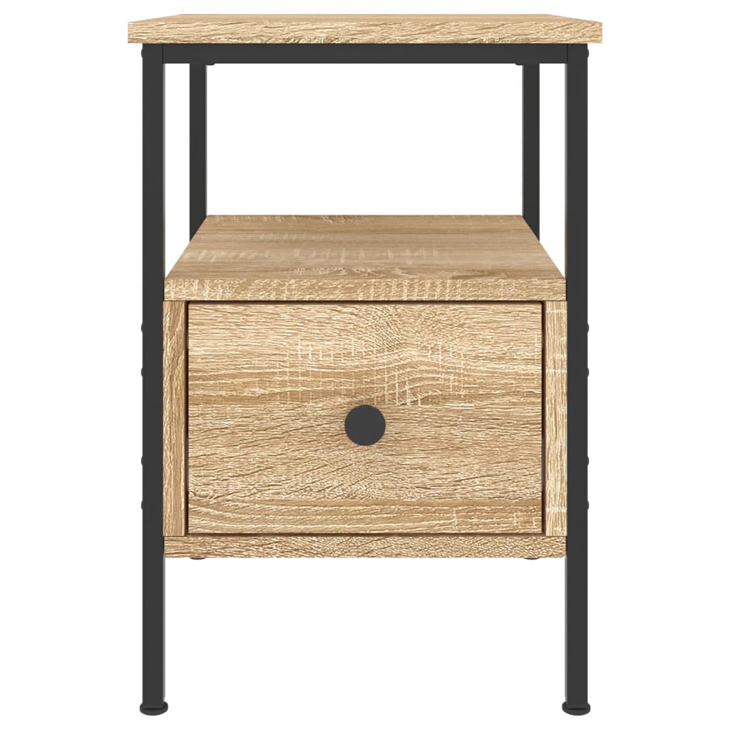 vidaXL Noční stolek dub sonoma 34 x 36 x 50 cm kompozitní dřevo