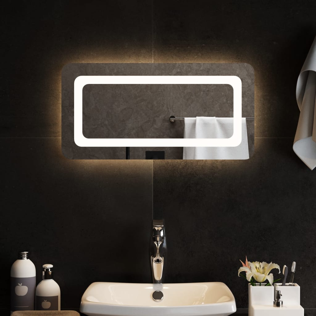 vidaXL Koupelnové zrcadlo s LED osvětlením 60x30 cm