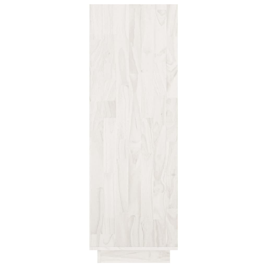 vidaXL Knihovna / dělicí stěna bílá 80 x 35 x 103 cm masivní borovice