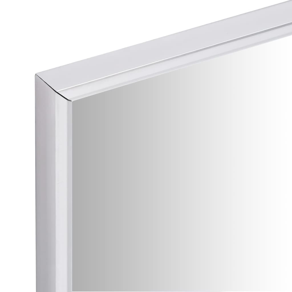 vidaXL Zrcadlo stříbrné 80 x 60 cm