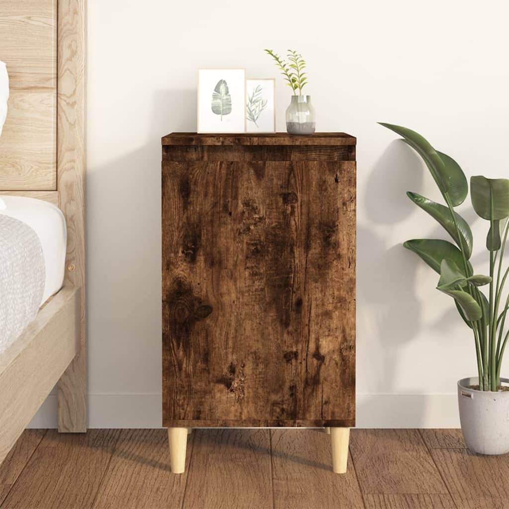 vidaXL Noční stolek kouřový dub 40 x 35 x 70 cm kompozitní dřevo