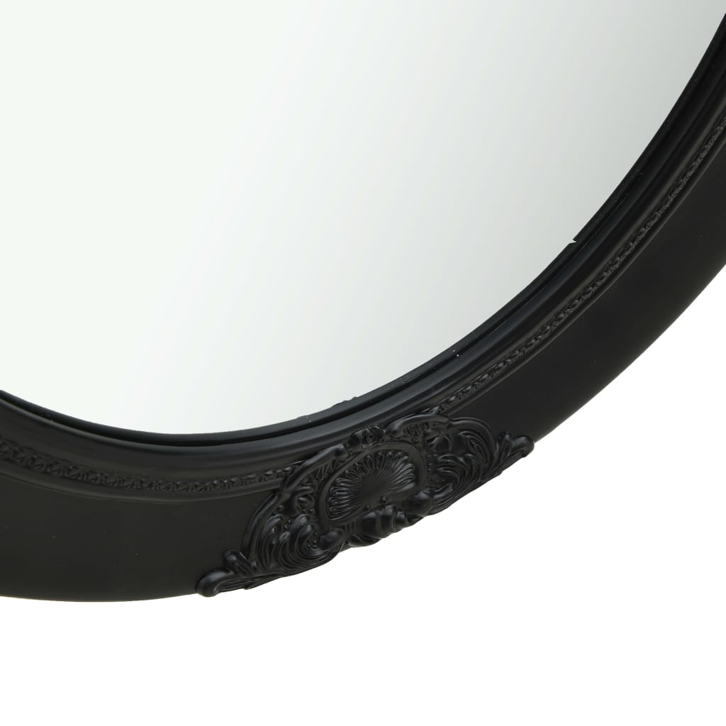 vidaXL Nástěnné zrcadlo barokní styl 50 x 70 cm černé
