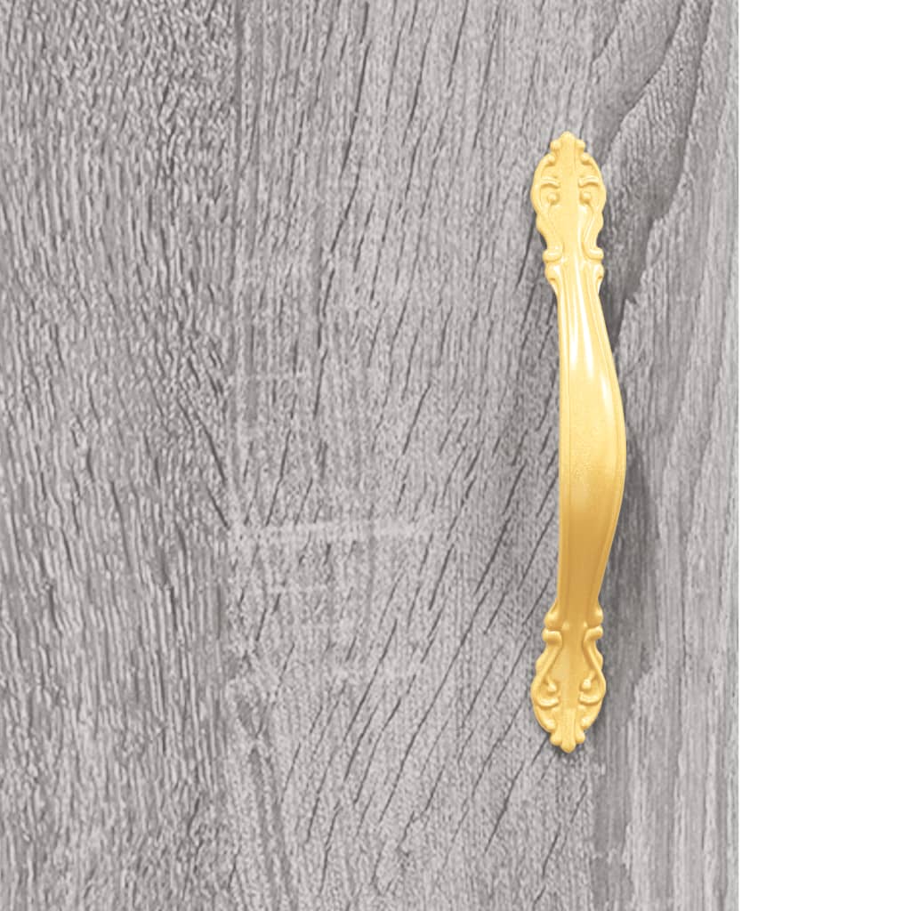 vidaXL Skříň highboard šedá sonoma 69,5 x 31 x 115 cm kompozitní dřevo