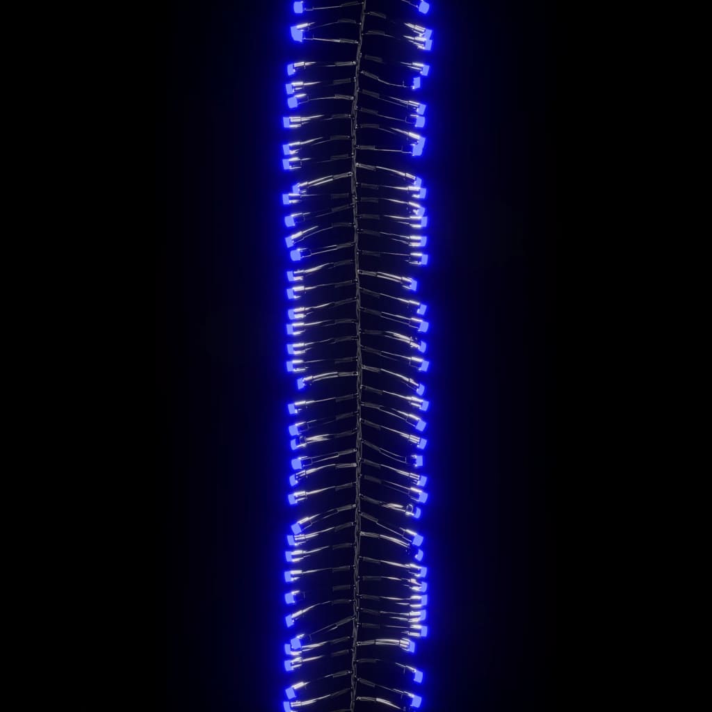 vidaXL Světelný LED řetěz trs s 1 000 LED diodami modrý 11 m PVC