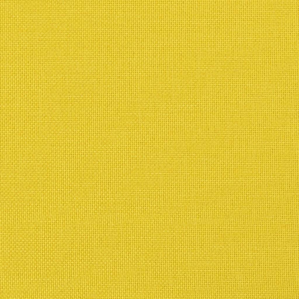 vidaXL Polohovací křeslo světle žluté textil