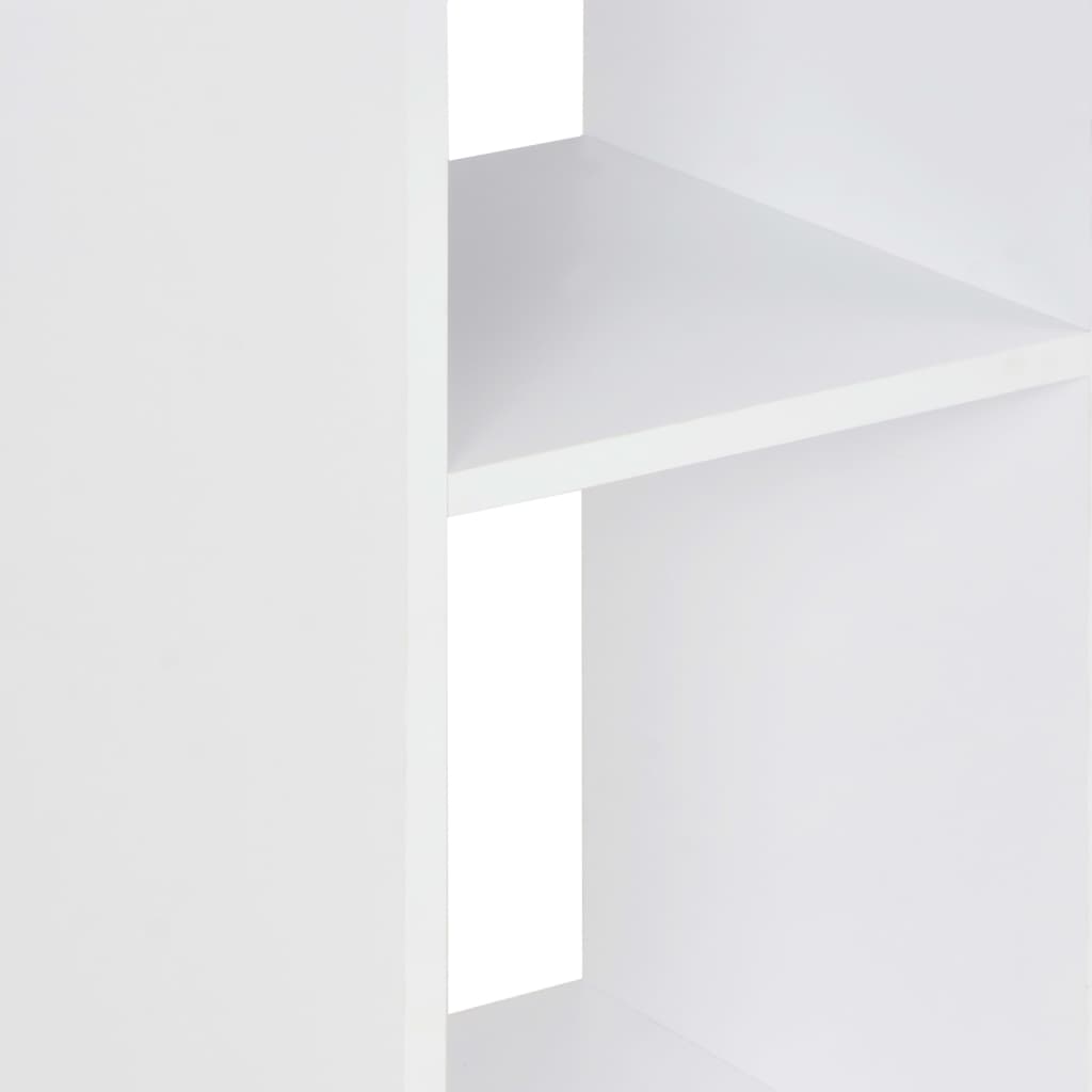 vidaXL Barový stůl bílý a betonový 60 x 60 x 110 cm