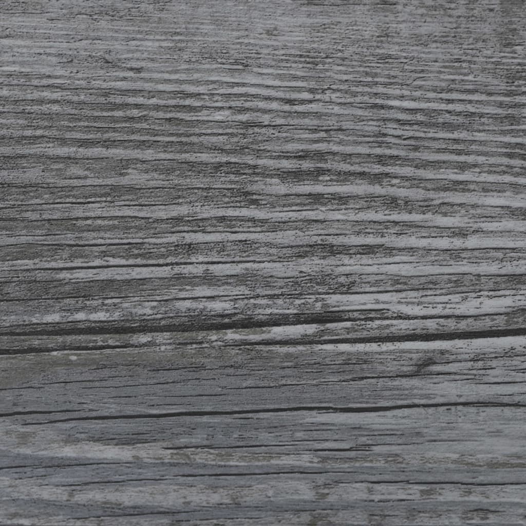 vidaXL Nesamolepicí PVC podlahová prkna 4,46 m² 3 mm lesklá šedá