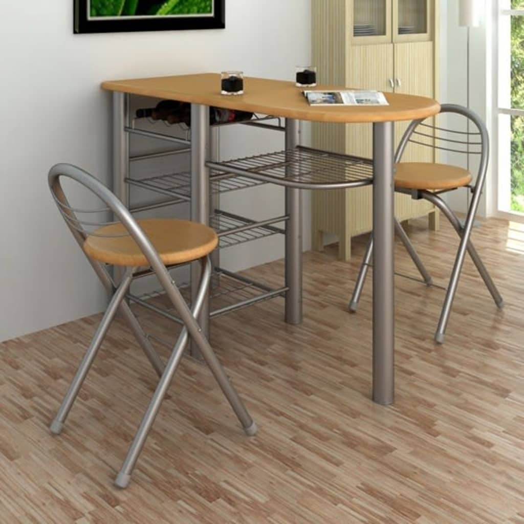 Kuchyňský/snídaňový barový stůl a židle dřevo