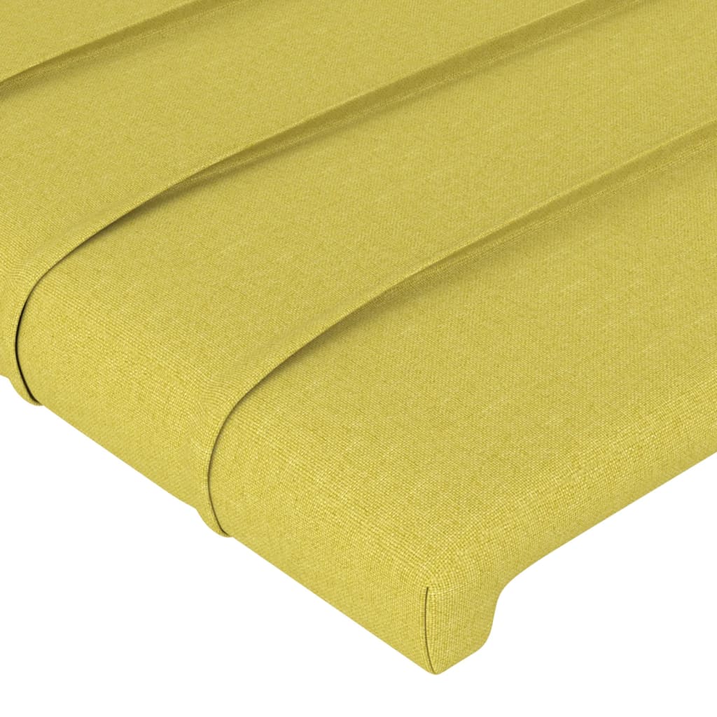 vidaXL Čelo postele 2 ks zelené 80 x 5 x 78/88 cm textil