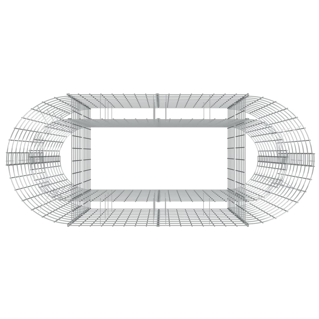 vidaXL Gabionový vyvýšený záhon pozinkované železo 120 x 50 x 100 cm