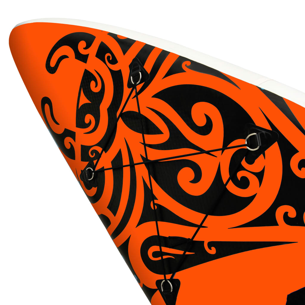 vidaXL Nafukovací SUP paddleboard 320 x 76 x 15 cm oranžový