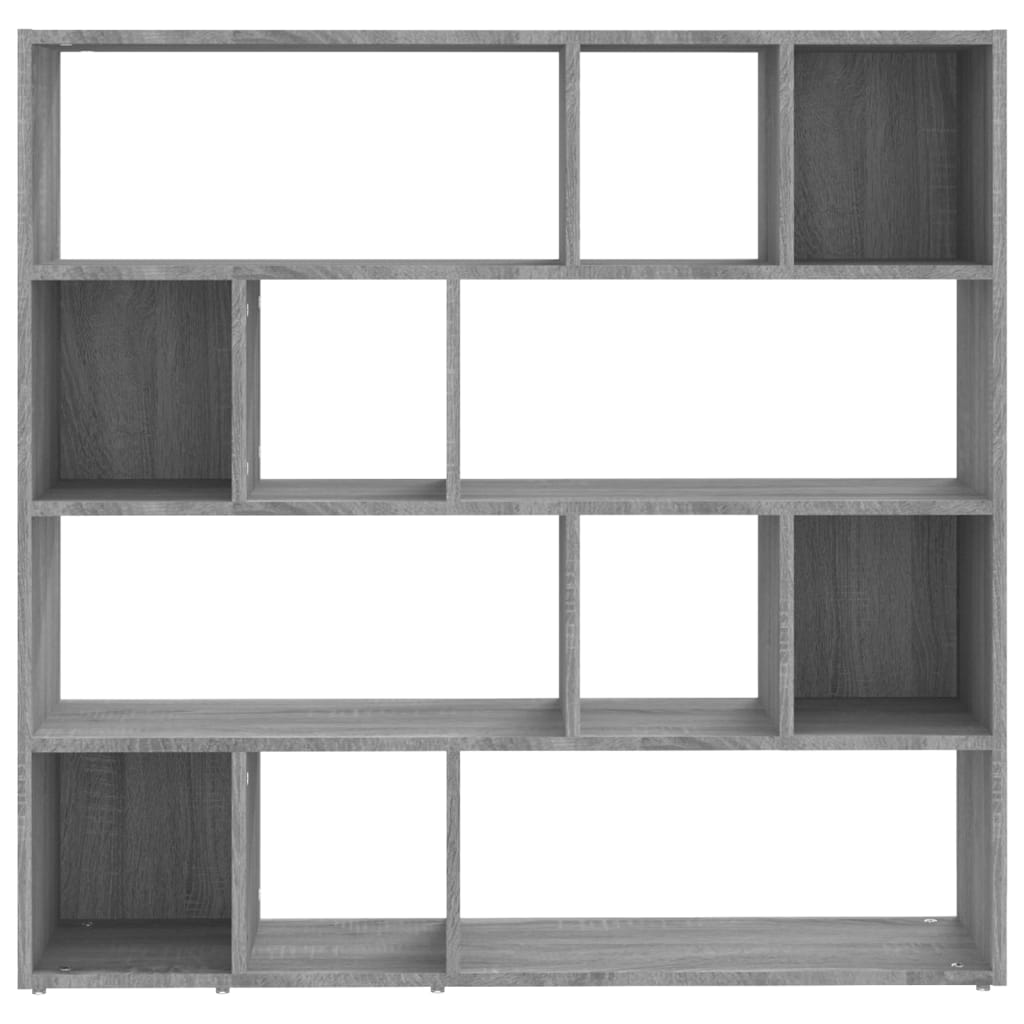 vidaXL Knihovna / dělicí stěna šedá sonoma 105 x 24 x 102 cm