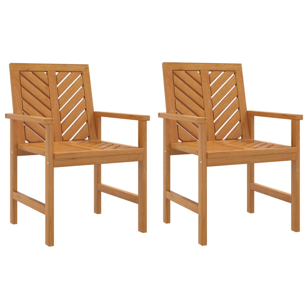 vidaXL Zahradní jídelní židle 2 ks masivní akáciové dřevo