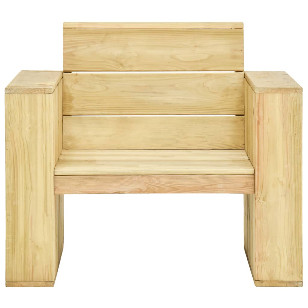 vidaXL Zahradní židle 89 x 76 x 76 cm impregnované borové dřevo