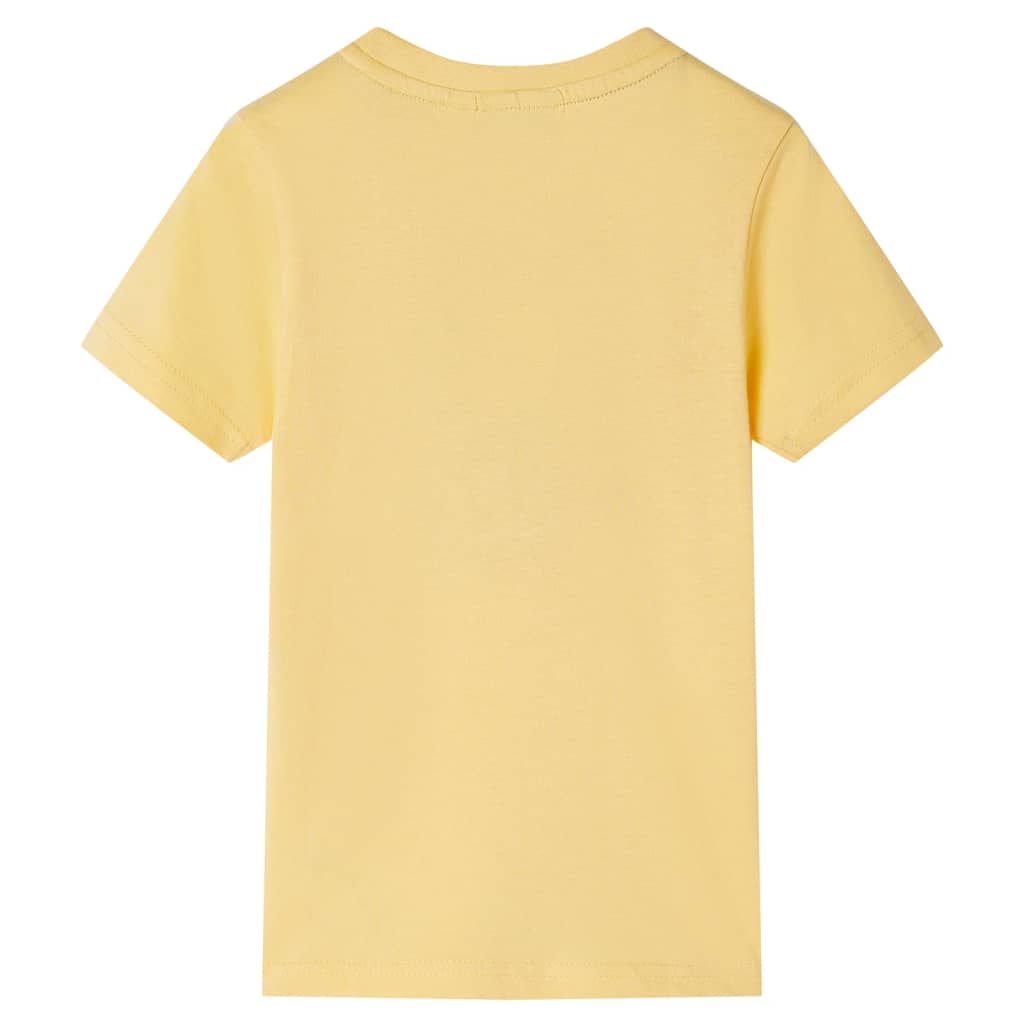 Dětské tričko s krátkým rukávem žluté 92