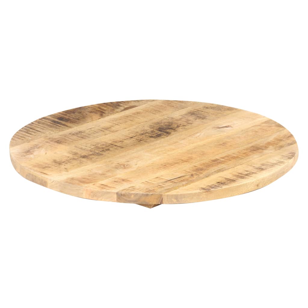 vidaXL Stolní deska masivní mangovníkové dřevo kulatá 25–27 mm 70 cm