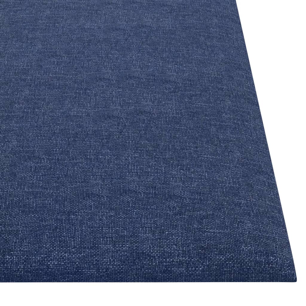 vidaXL Nástěnné panely 12 ks modré 30 x 30 cm textil 1,08 m²