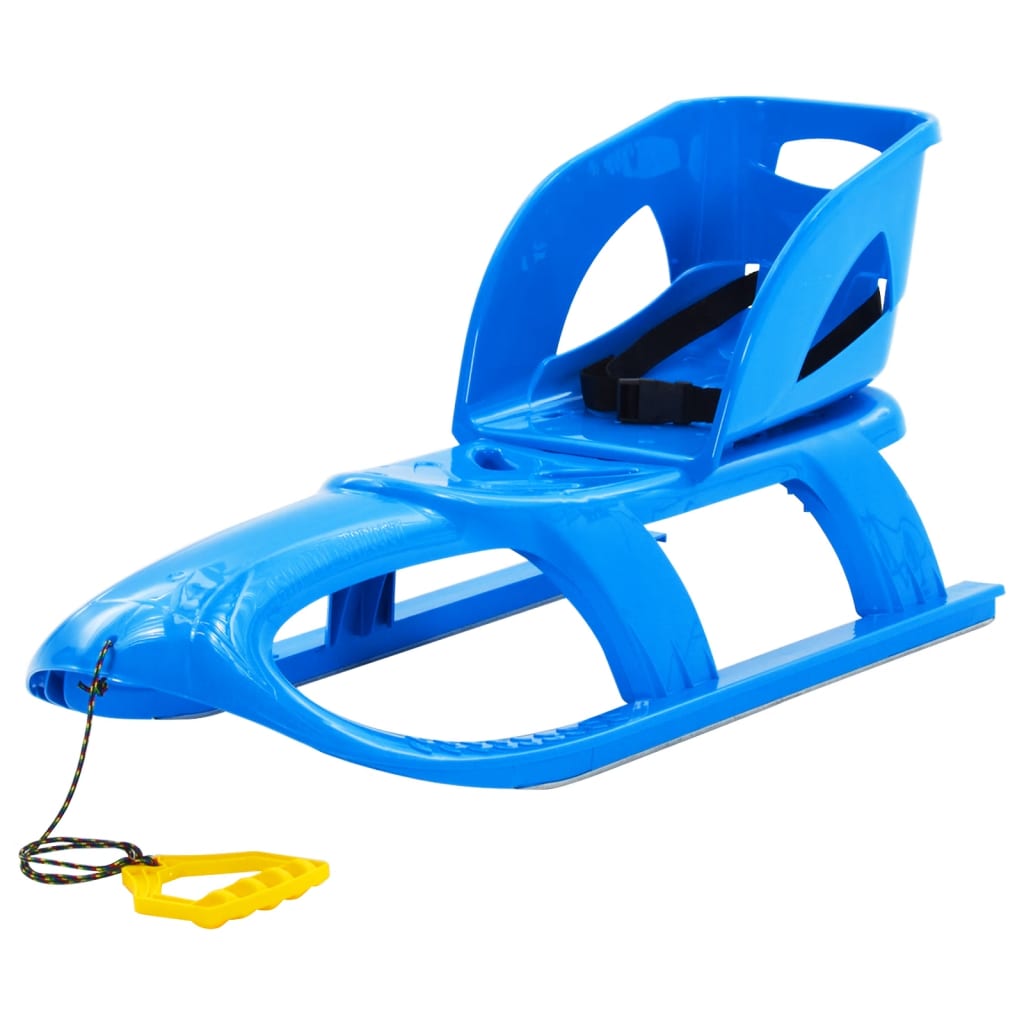 vidaXL Sáně se sedadlem modré 102,5 x 40 x 23 cm polypropylen