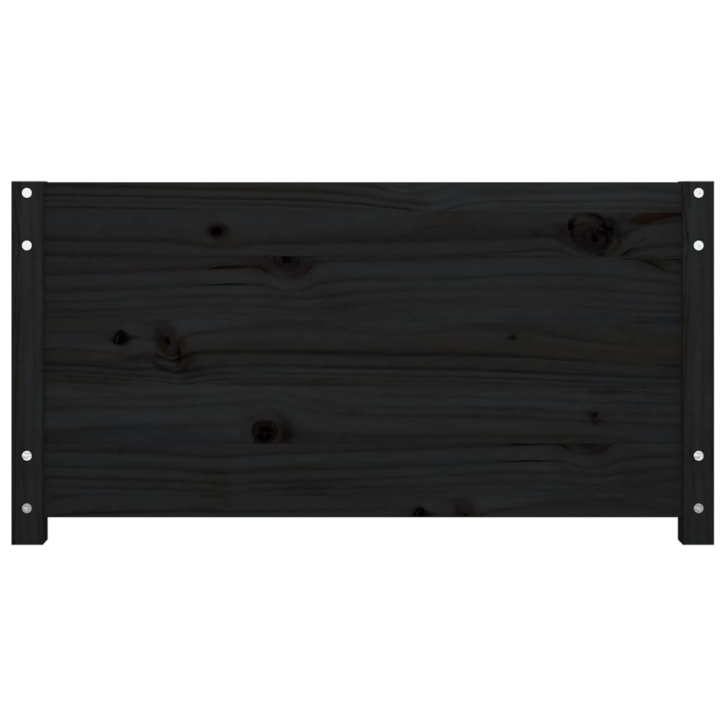 vidaXL Válenda černá 90 x 190 cm Single masivní borové dřevo