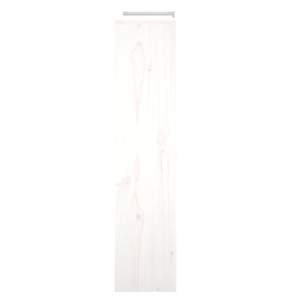 vidaXL Kryt na radiátor bílý 210x21x85 cm masivní borové dřevo