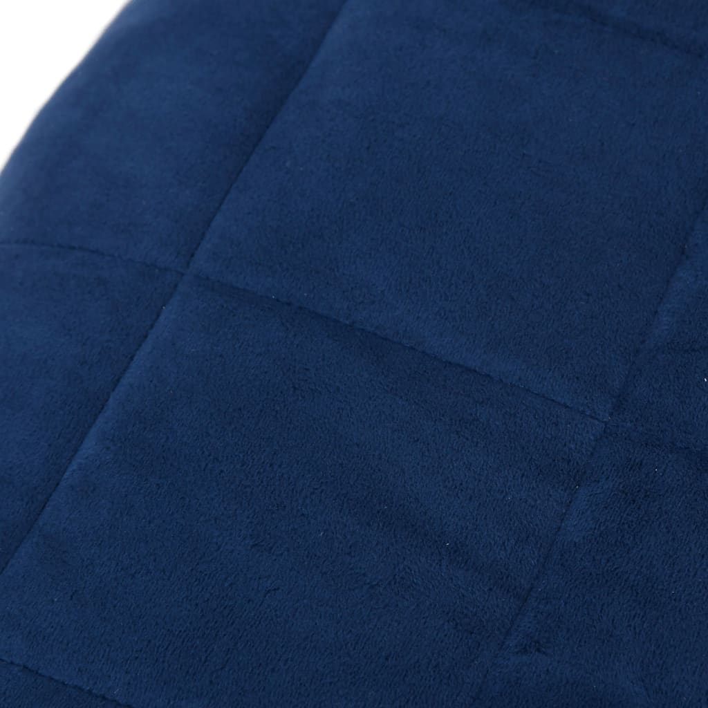 vidaXL Zátěžová deka modrá 137 x 200 cm 10 kg textil