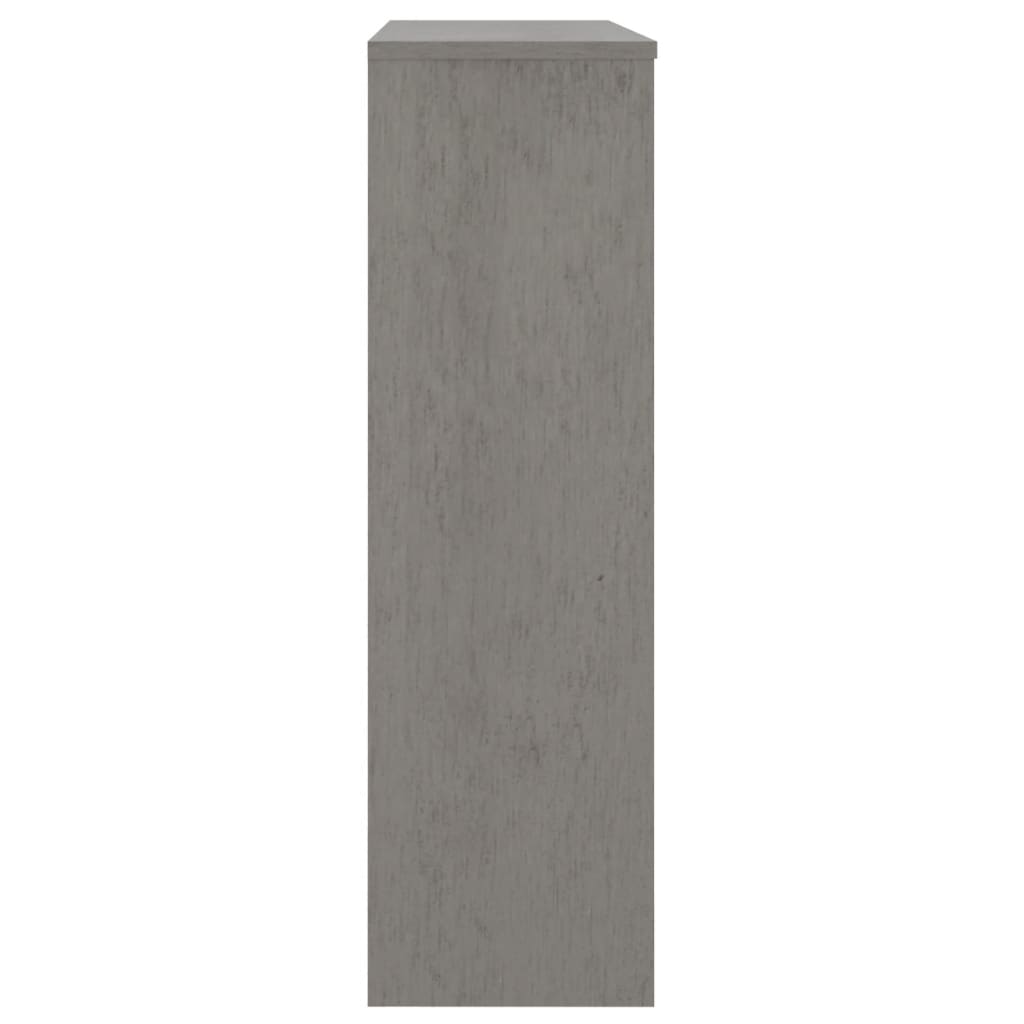 vidaXL Nástavec na komodu HAMAR světle šedý 90 x 30 x 100 cm borovice