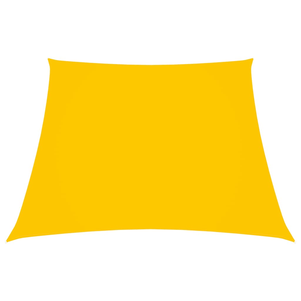 vidaXL Stínicí plachta oxfordská látka lichoběžník 3/5 x 4 m žlutá