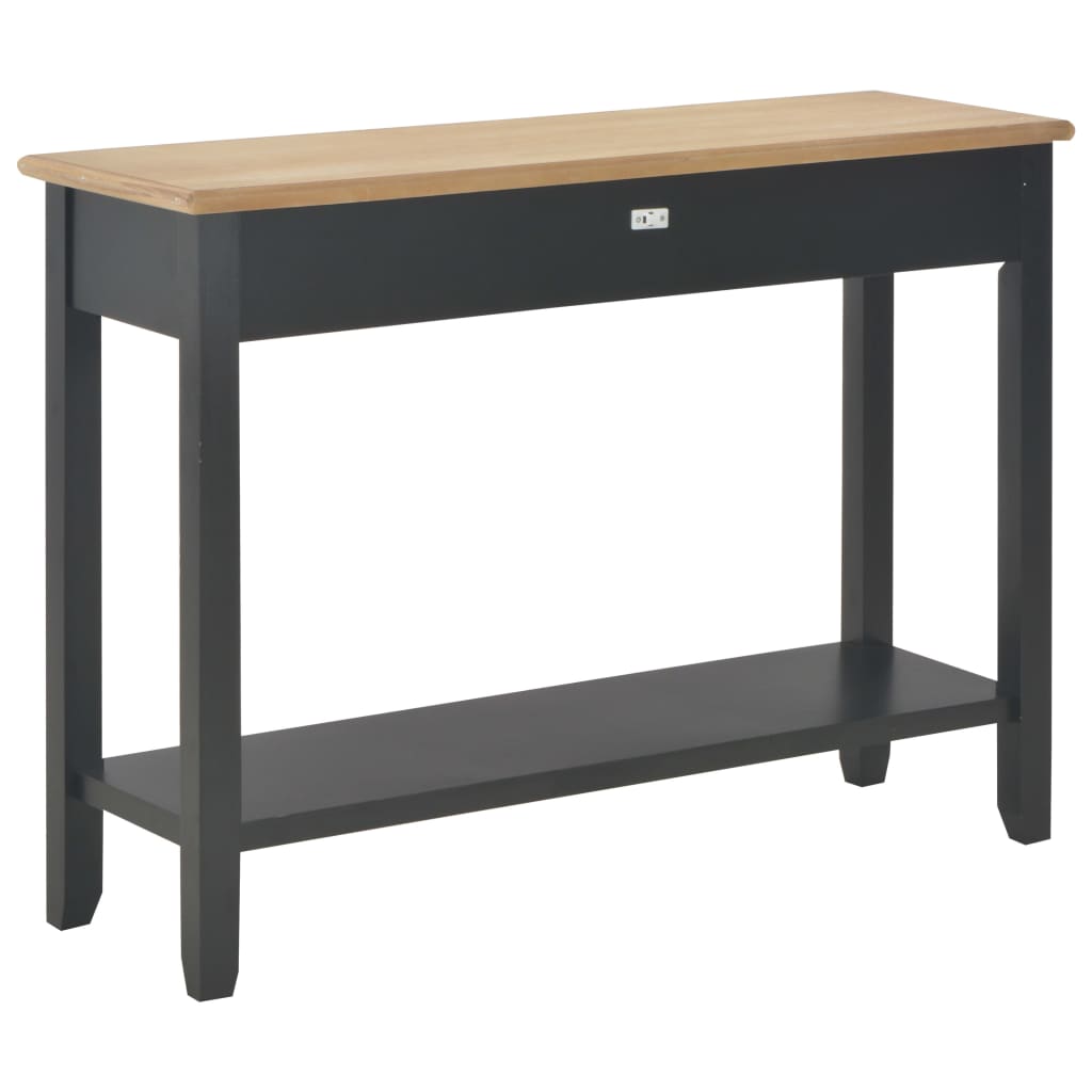 vidaXL Konzolový stolek černý 110 x 35 x 80 cm dřevo