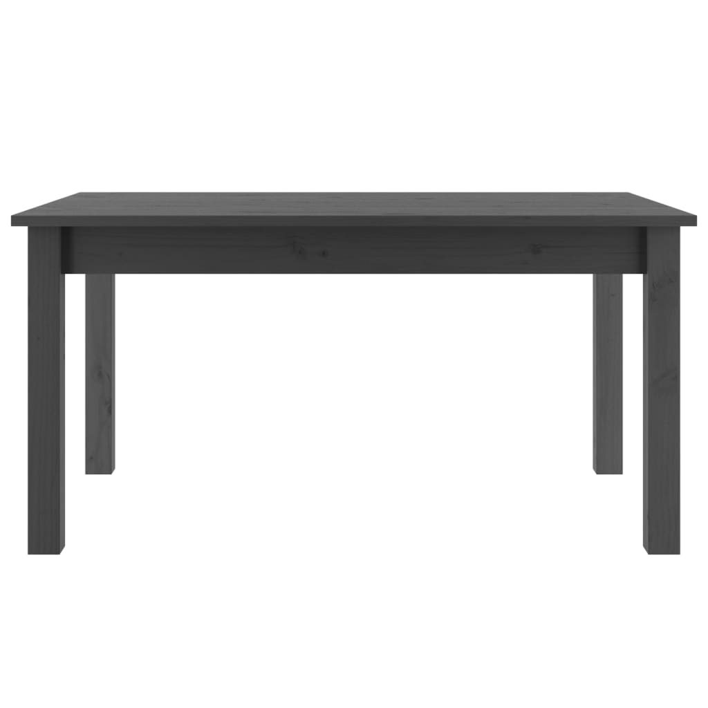 vidaXL Konferenční stolek šedý 80 x 50 x 40 cm masivní borové dřevo