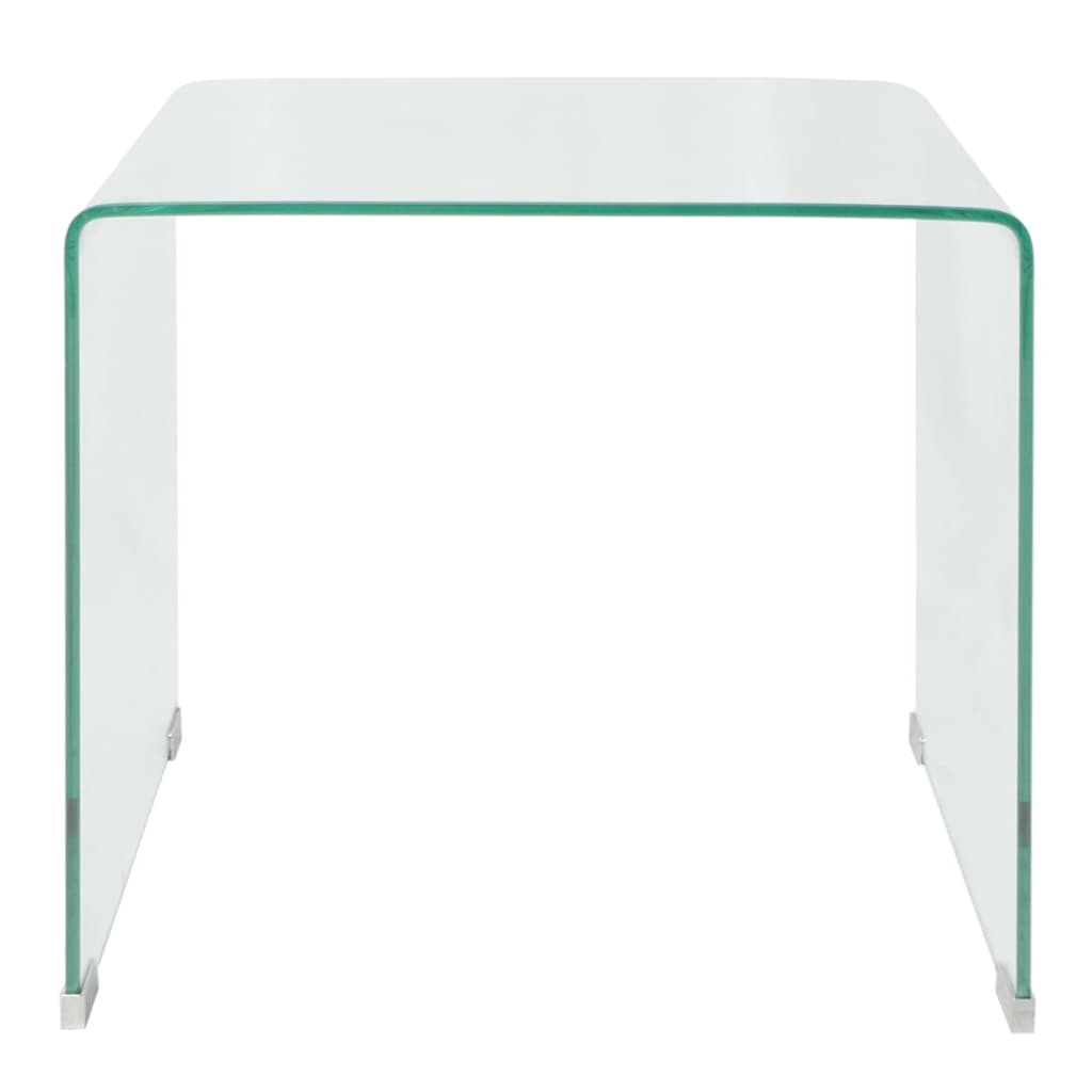 vidaXL Konferenční stolek tvrzené sklo 49,5x50x45 cm čiré