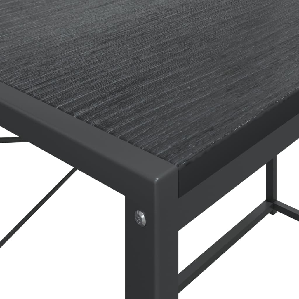 vidaXL Počítačový stůl černý 110 x 60 x 138 cm dřevotříska
