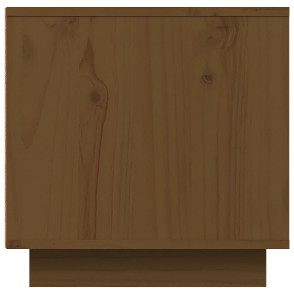 vidaXL TV skříňka medově hnědá 140 x 40 x 40 cm masivní borové dřevo