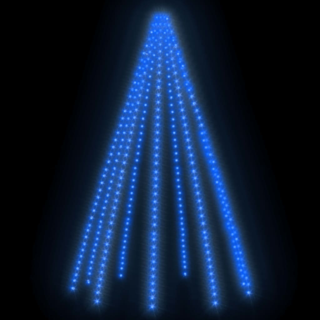 vidaXL Světelná síť na vánoční stromek 400 modrých LED diod 400 cm