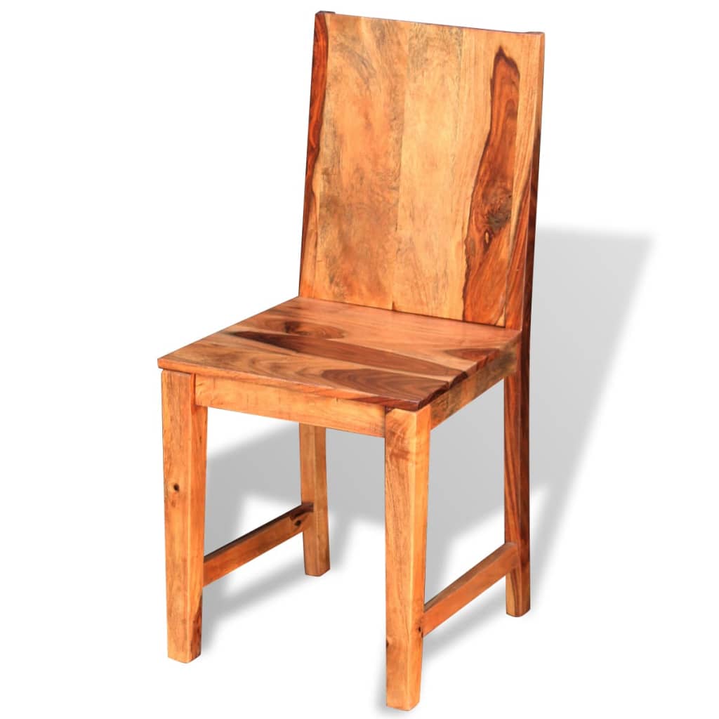 vidaXL Jídelní židle 2 ks masivní sheeshamové dřevo