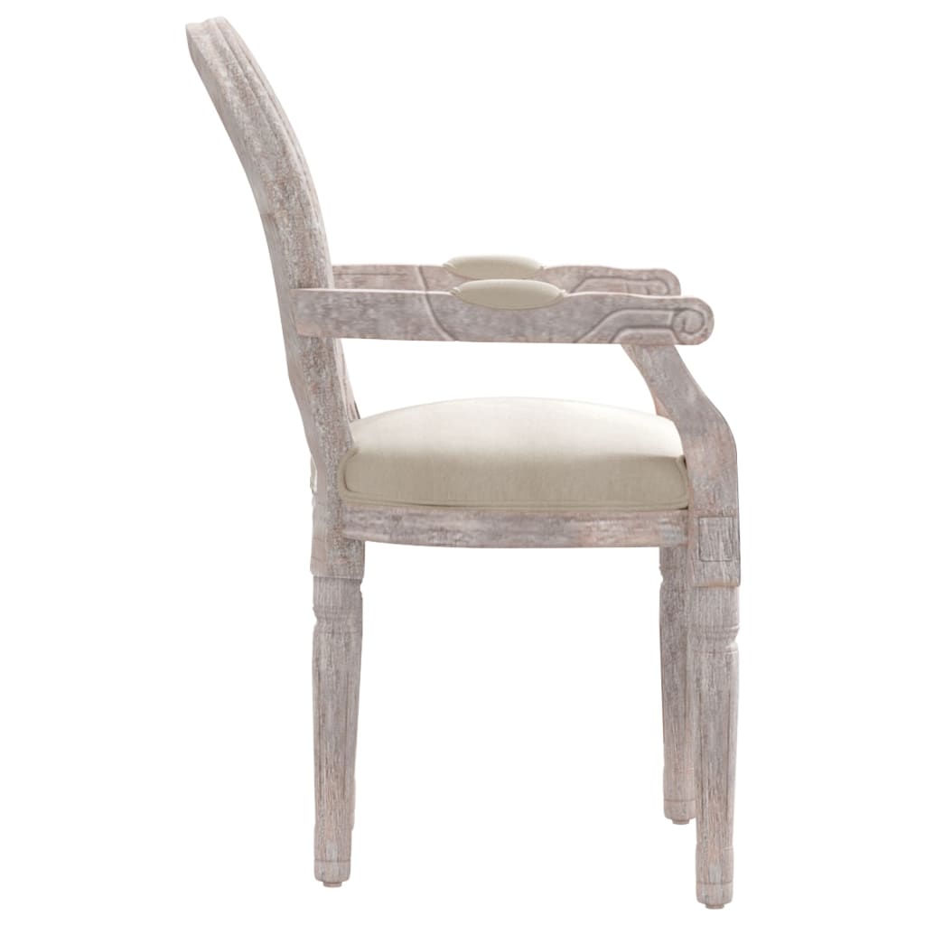 vidaXL Jídelní židle béžová 54 x 56 x 96,5 cm len