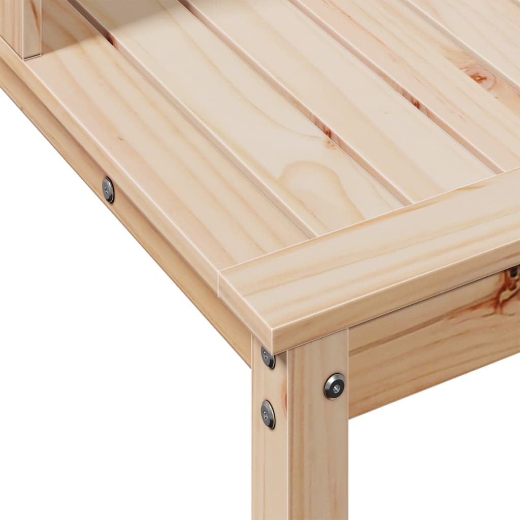 vidaXL Přesazovací stůl s policemi 108x50x109,5 cm masivní borovice